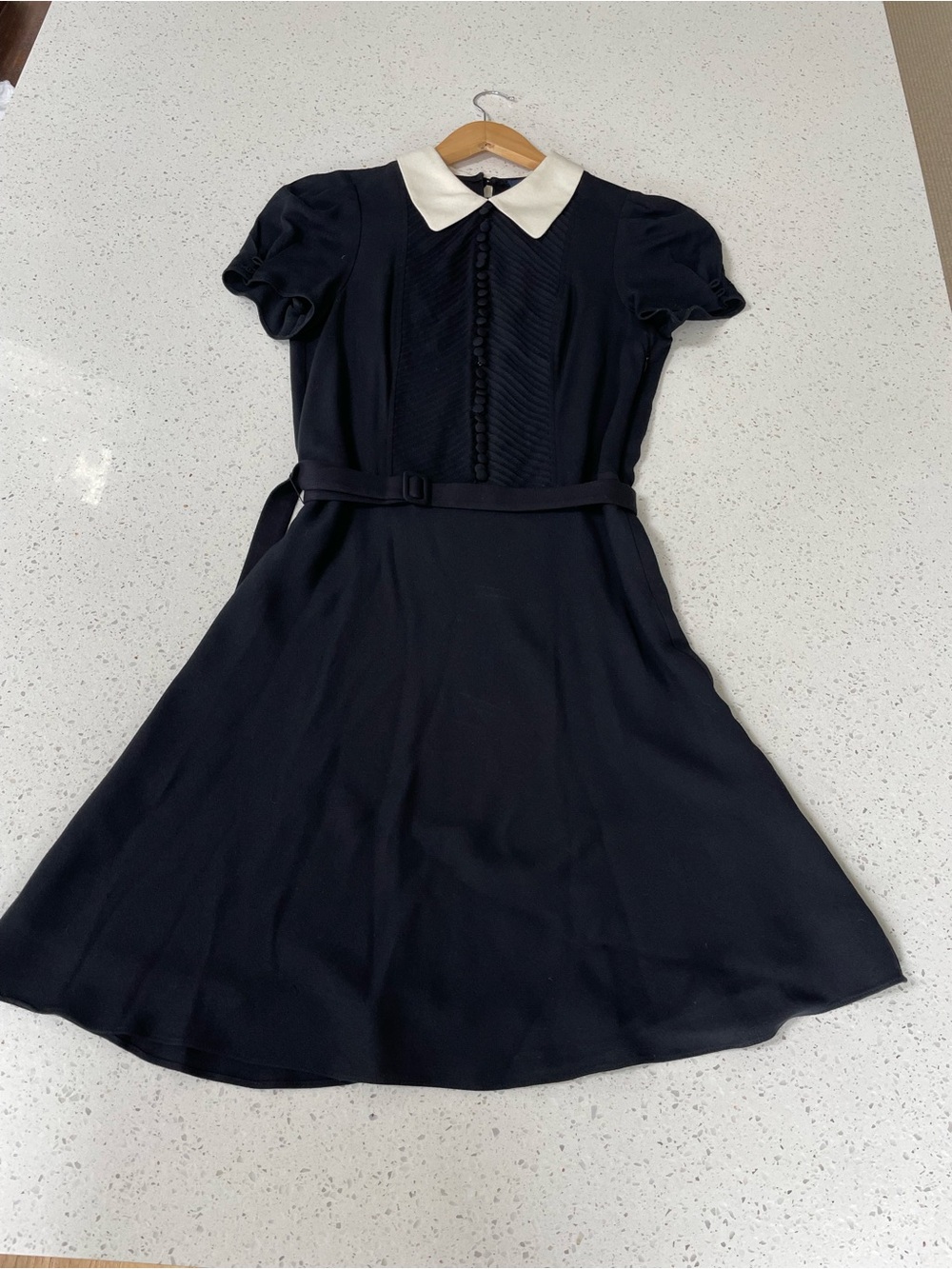 $395Polo by Ralph Lauren Dress with White Peter Pan Collar，excellent condition